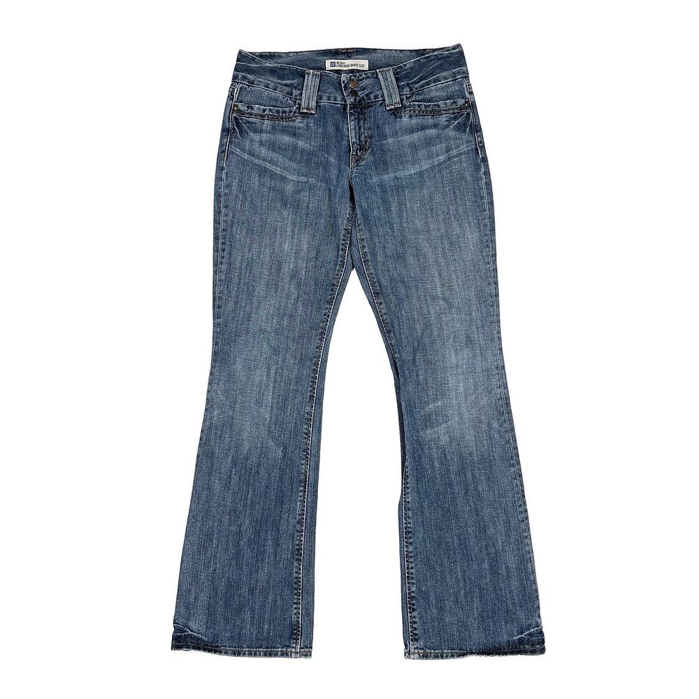 Vintage Gap Jeans Women 8 Reg Curvy Low Rise Boot Cut Rigid Y2K Denim Med Wash